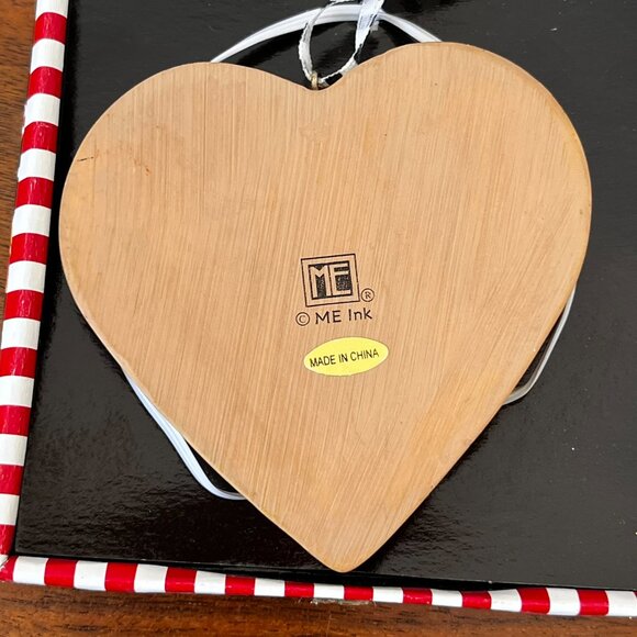 Mary Engelbreit Kurt Adler Christmas Ornament Heart Cookie Doily Holly Vintage - Picture 5 of 9